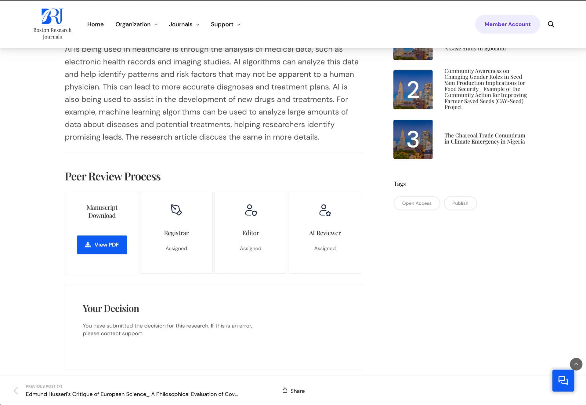 step 5 (1) Peer Review Process - Boston Research Journals